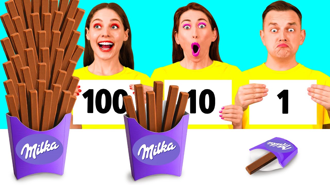 100 Слоев Еды Челлендж | Удивительные Кухонные Рецепты от BaRaDa Best