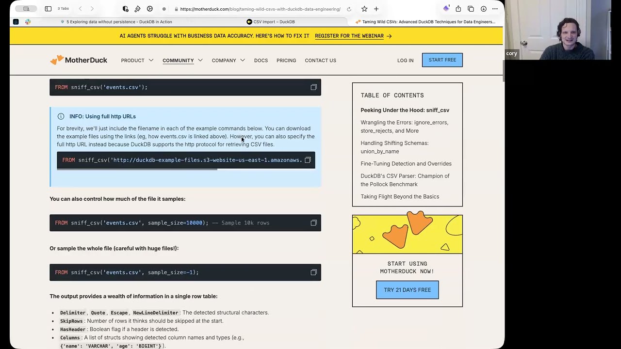DuckDB in Action: Exploring data without persistence (duckdb01 5)