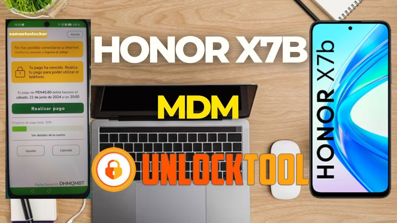 HOJITA VERDE HONOR X7B MDM DE RAIZ