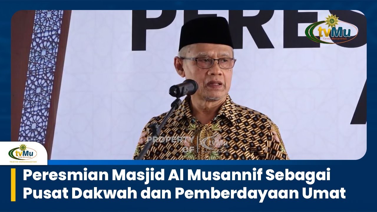 Peresmian Masjid Al Musannif Sebagai Pusat Dakwah dan Pemberdayaan Umat