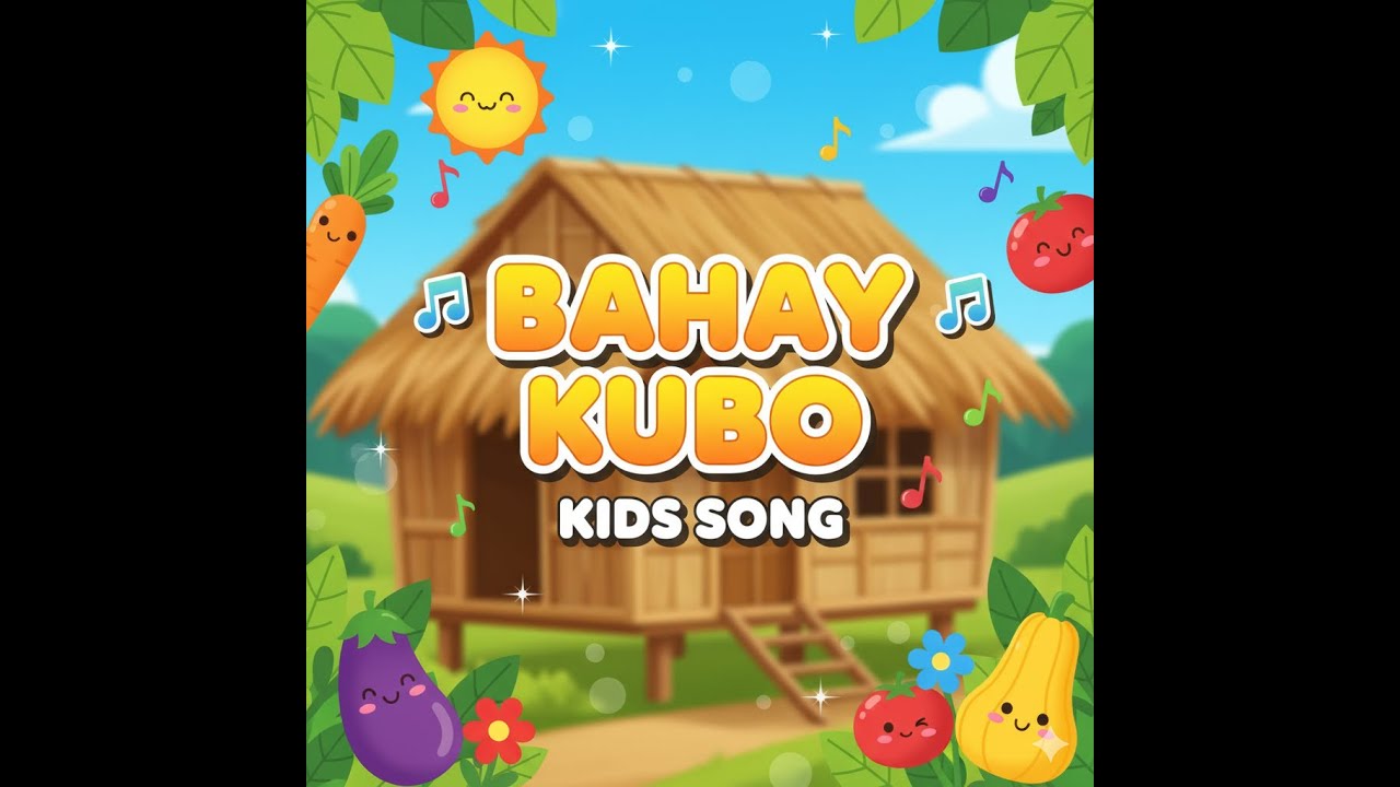 Bahay Kubo with Lyrics  | Filipino Nursery Rhyme 🇵🇭 | Sing Along for Kids & Families