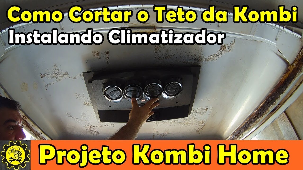Corte para Instalar Climatizador - Teto da Kombi - Projeto Kombi Home