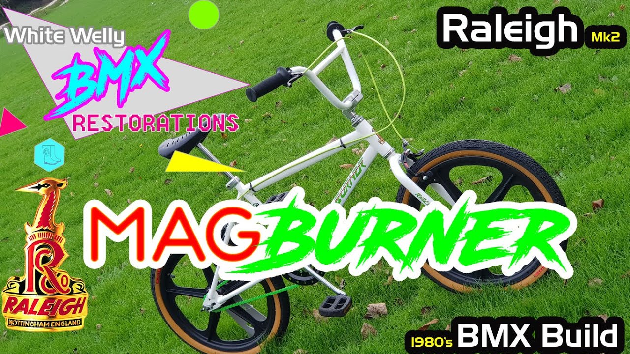1980's Mk2 Raleigh MAG Burner BMX Restoration  Bare metal restoration