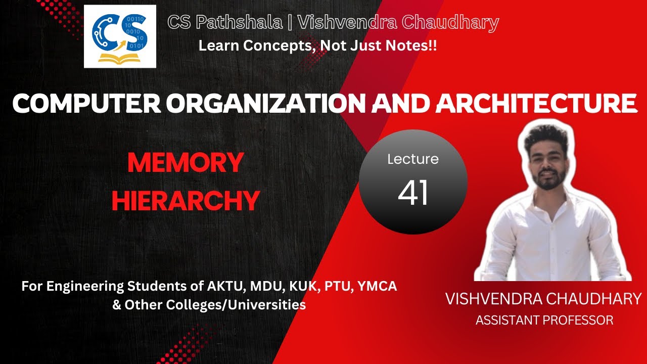 COA | Unit-4 | Lecture-41 | Memory Hierarchy | AKTU B.Tech Computer Science