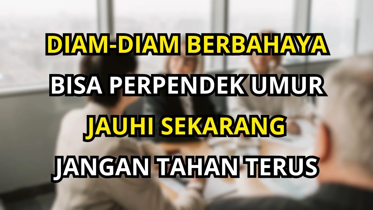 Tanpa Disadari 7 Jenis Orang Ini Bisa Memperpendek Umur Lansia
