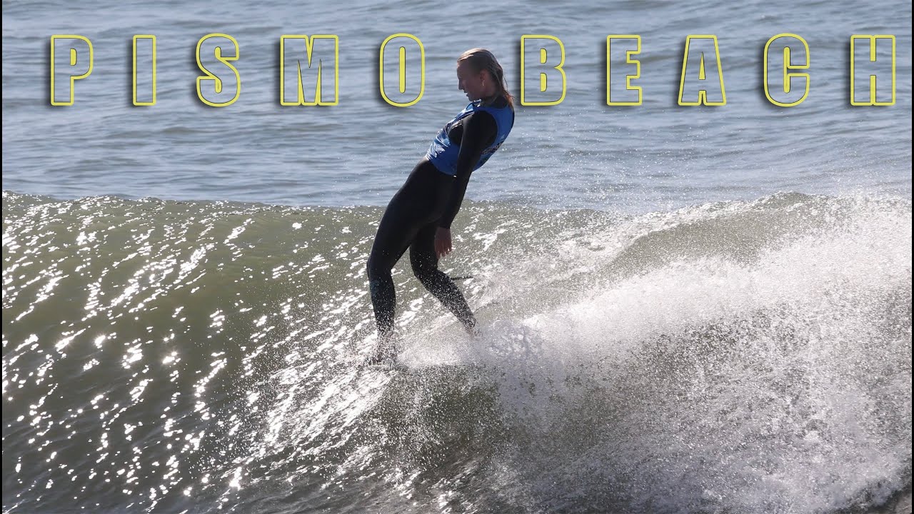 Top pro longboarders surfing Pismo Beach