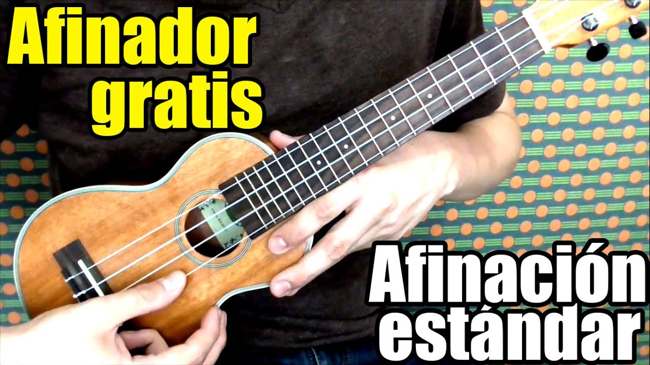 Afinador ukulele online gratis (Sonido de cada cuerda)/ Free tuner (Soprano, concierto, tenor) GCEA