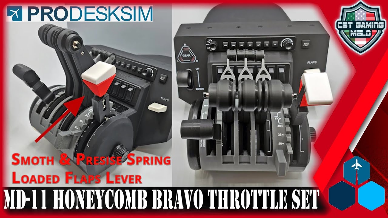 ProDeskSim MD-11 Full Throttle Pack | Honeycomb Bravo | Fly a Trijet as it should be flown!!