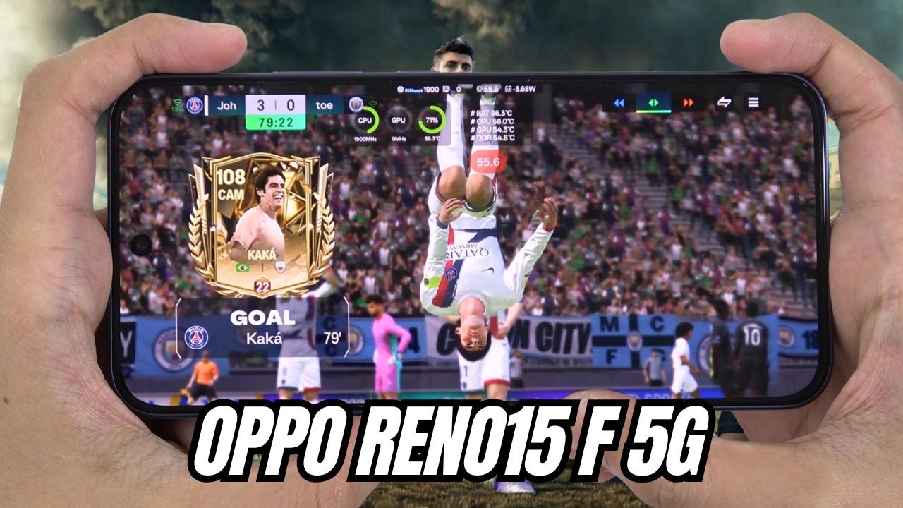 OPPO RENO15 F 5G test game FC MOBILE | Snapdragon 6 Gen 1