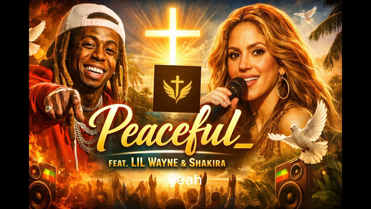 ‎ lil Wayne ft Shakira_Peaceful (official gospel lyrics video download)‎‎