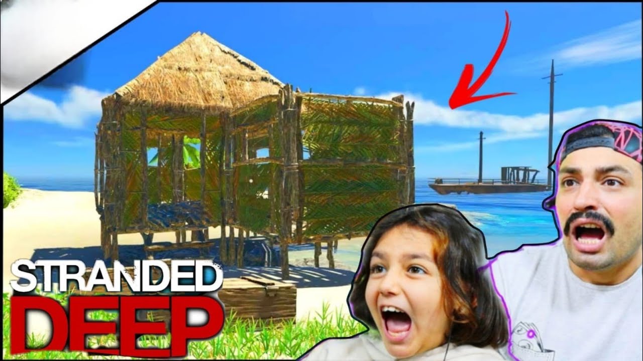 YÜSRA İLE ISSIZ ADADAN KAÇTIK! KENDİMİZE EV YAPTIK 😨  Stranded Deep