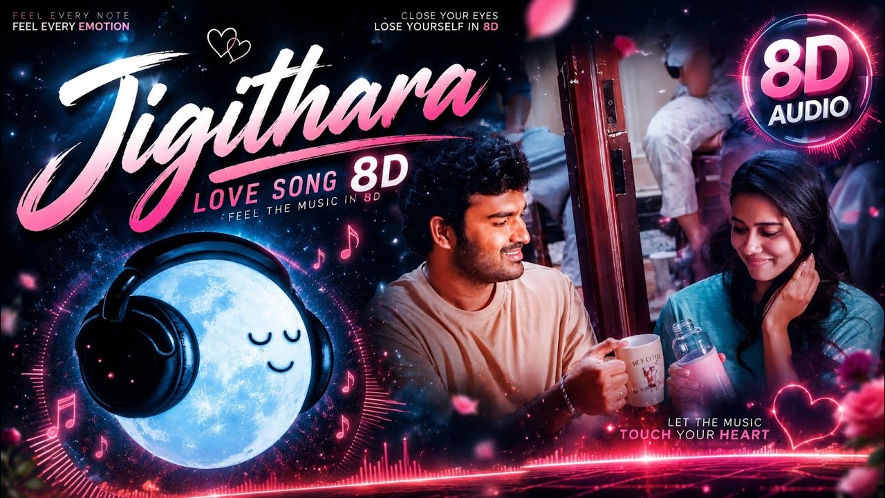 JIGITHARA ❤️ | Telugu Love Song 8D 🎧 | Feel Every Beat | Use Headphones #fyp #viral #trending #love 