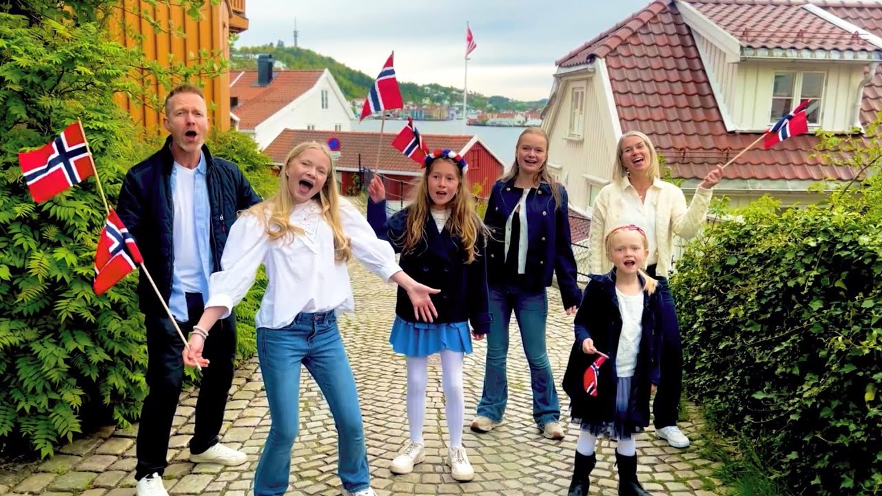 Norge i rødt, hvitt og blått