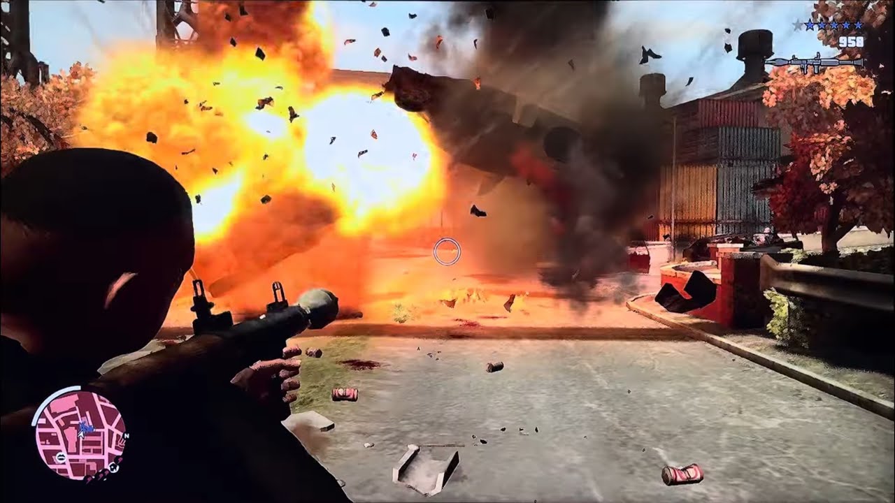 GTA TBOGT - Drive by Shootout with the PMP 600 + 6 Star Rampage 