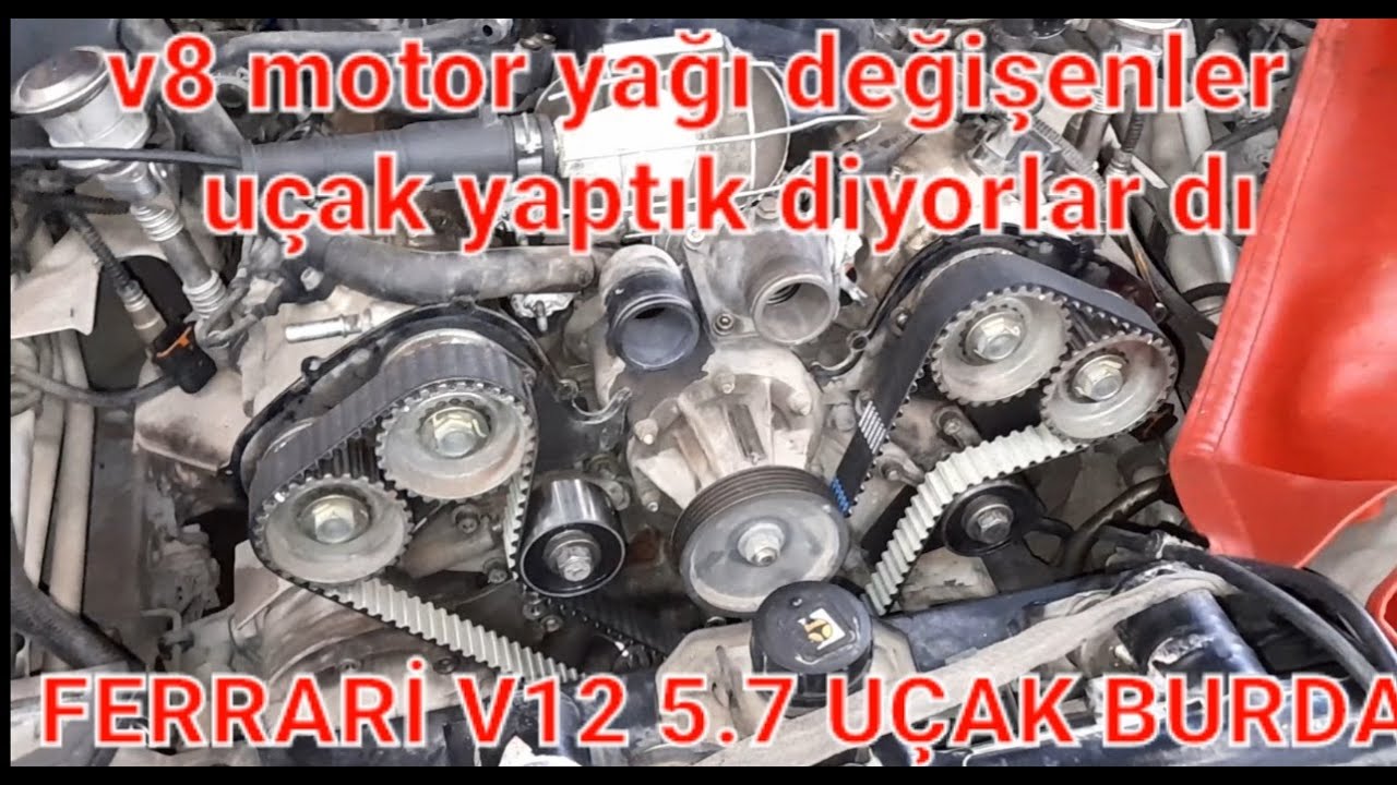 FERRARi 612 scaglietti timing Belt replacment, Ferrari scaglietti triger değişimi