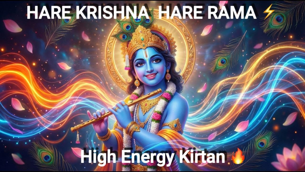 🔥 Hare Krishna Hare Rama | High Energy Kirtan | Joyful Bhakti & Divine Celebration