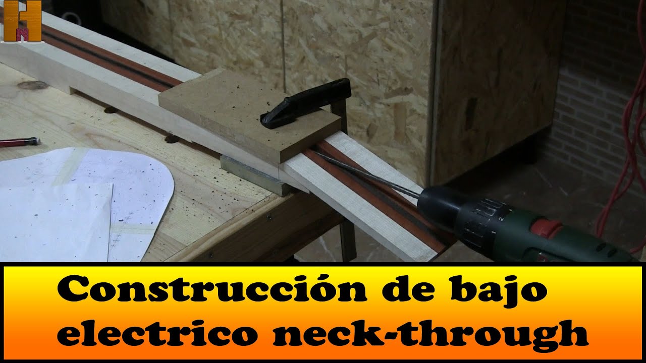 Construcción de bajo electrico neck-through parte 1.