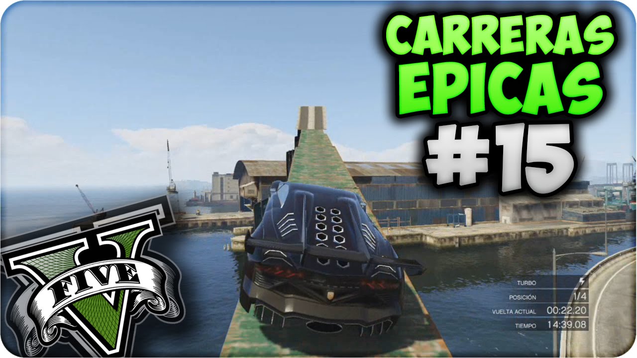 GTA V Online - Super Saltos y Rampas!! - Carreras Épicas #15 - Funny Moments GTA 5