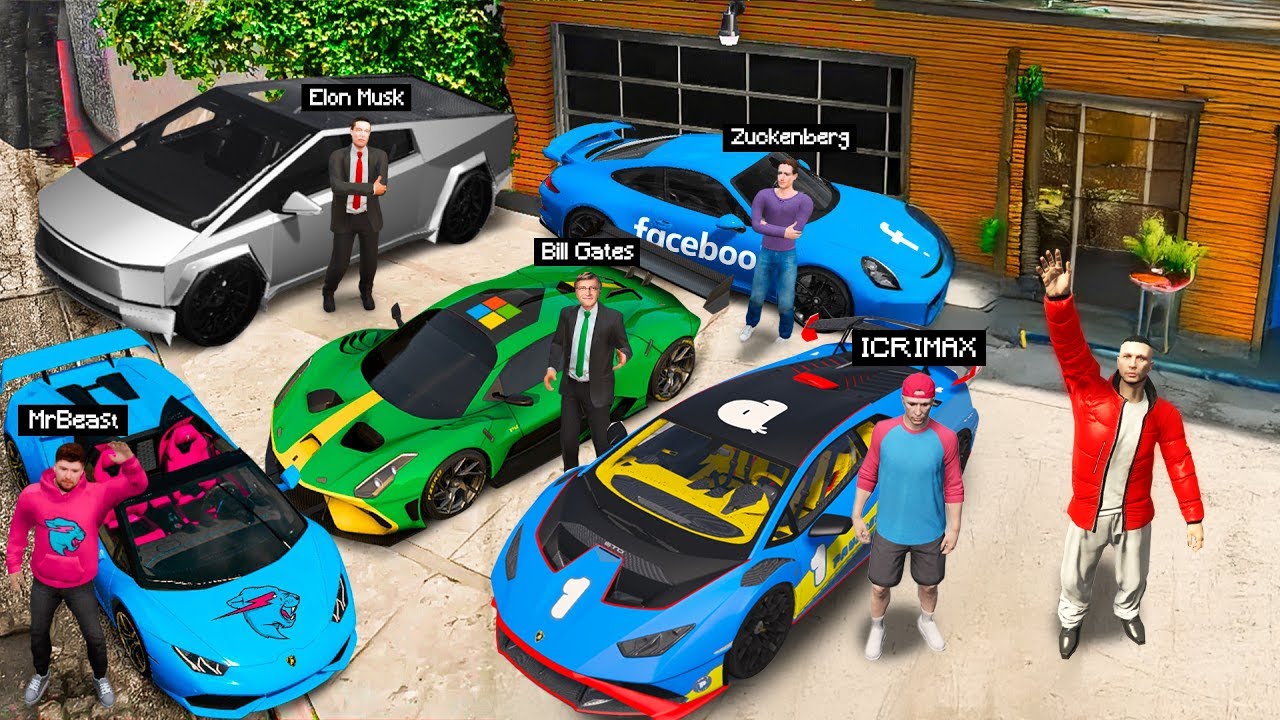 Ich KLAUE BERÜHMTE MILLIONÄR AUTOS in GTA 5! 🚘🤑 (Mods)