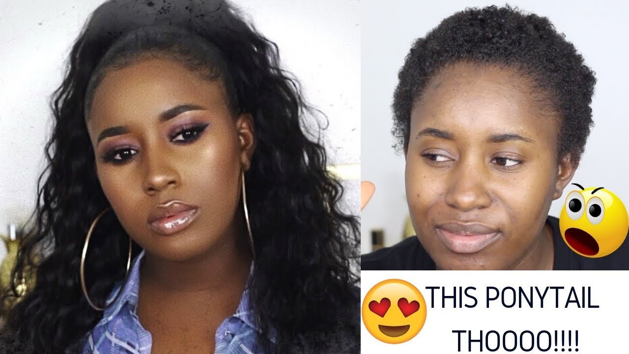 HOW TO DO A SLEEK PONYTAIL ON TWA HAIR!