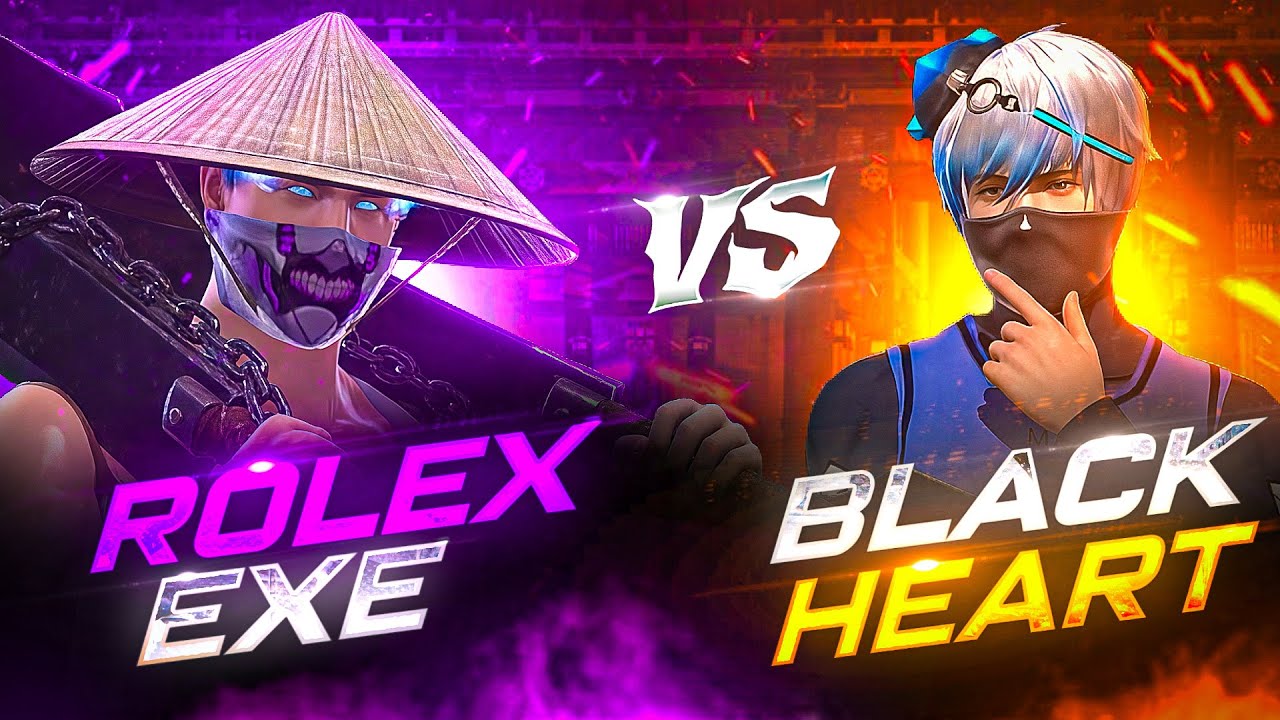 Rollex exe ⚡️vs Black Heart FF 🖤 Who’s Dominating?