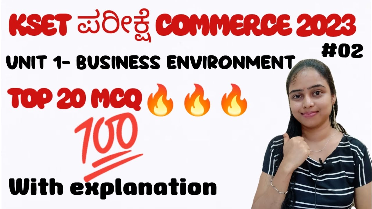 KSET 2023-Top 20 MCQ on business environment