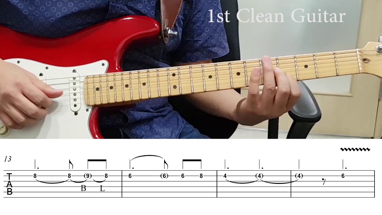 [UFO] Try me  Guitar solo (slow& TAB)-기타솔로모음 1권 P75-78