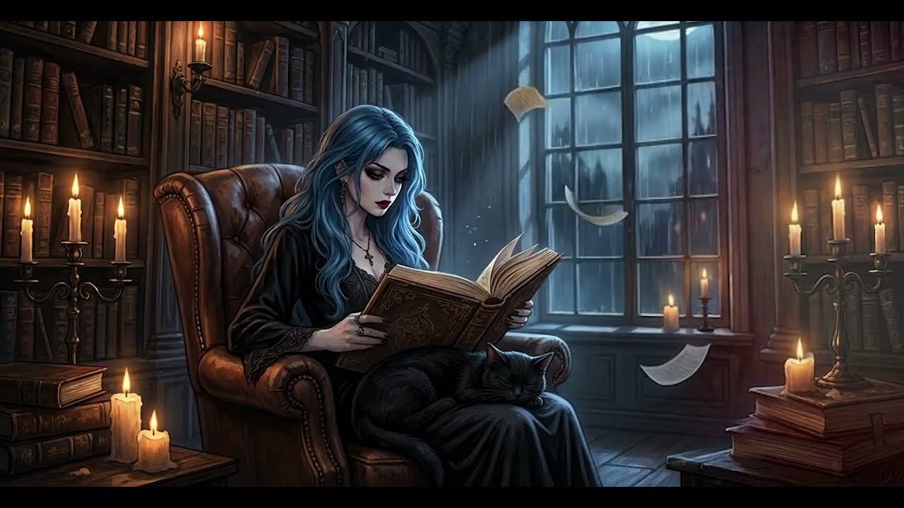 Midnight in the Haunted Library 🕯️ Victorian Gothic Visuals