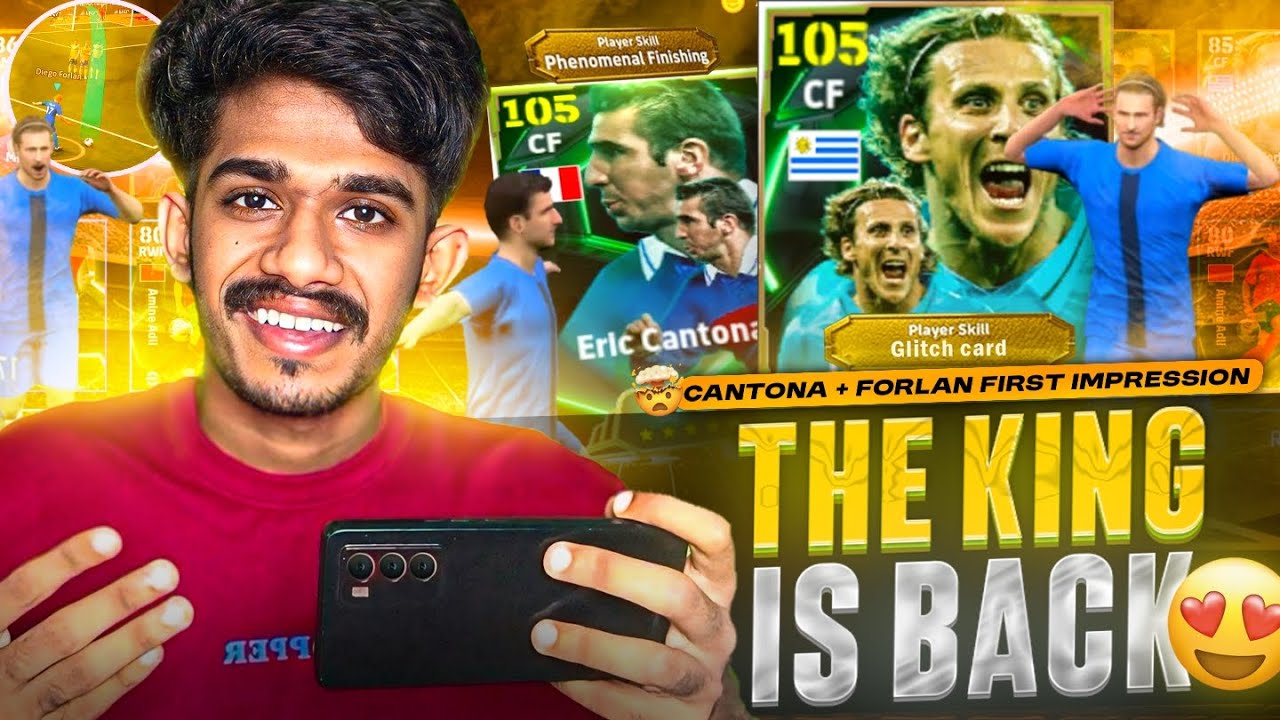 The King is Back😍🥶🤯 Double Booster Forlan + Cantona First impression 🥵🔥in Efootball25💥രാജാവ് എത്തി☠️