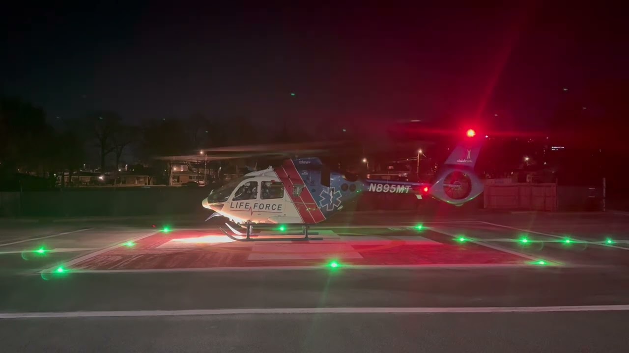Lifeforce, Airbus H135, N985MT startup and liftoff