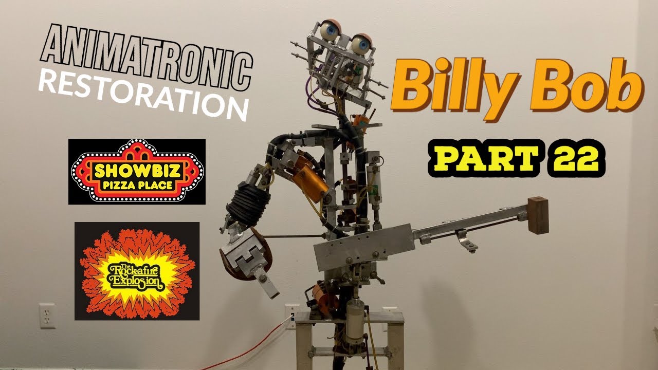 Animatronic Restoration Part 22 - BILLY BOB - Rock-afire Explosion - Showbiz Pizza - ASMR