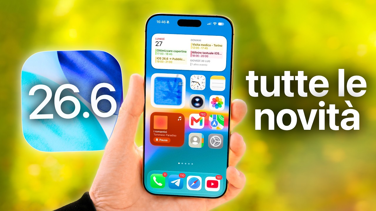 iOS 26.6 UFFICIALE: 10 NOVIT&Agrave; che DEVI PROVARE SUBITO! 🔥📱