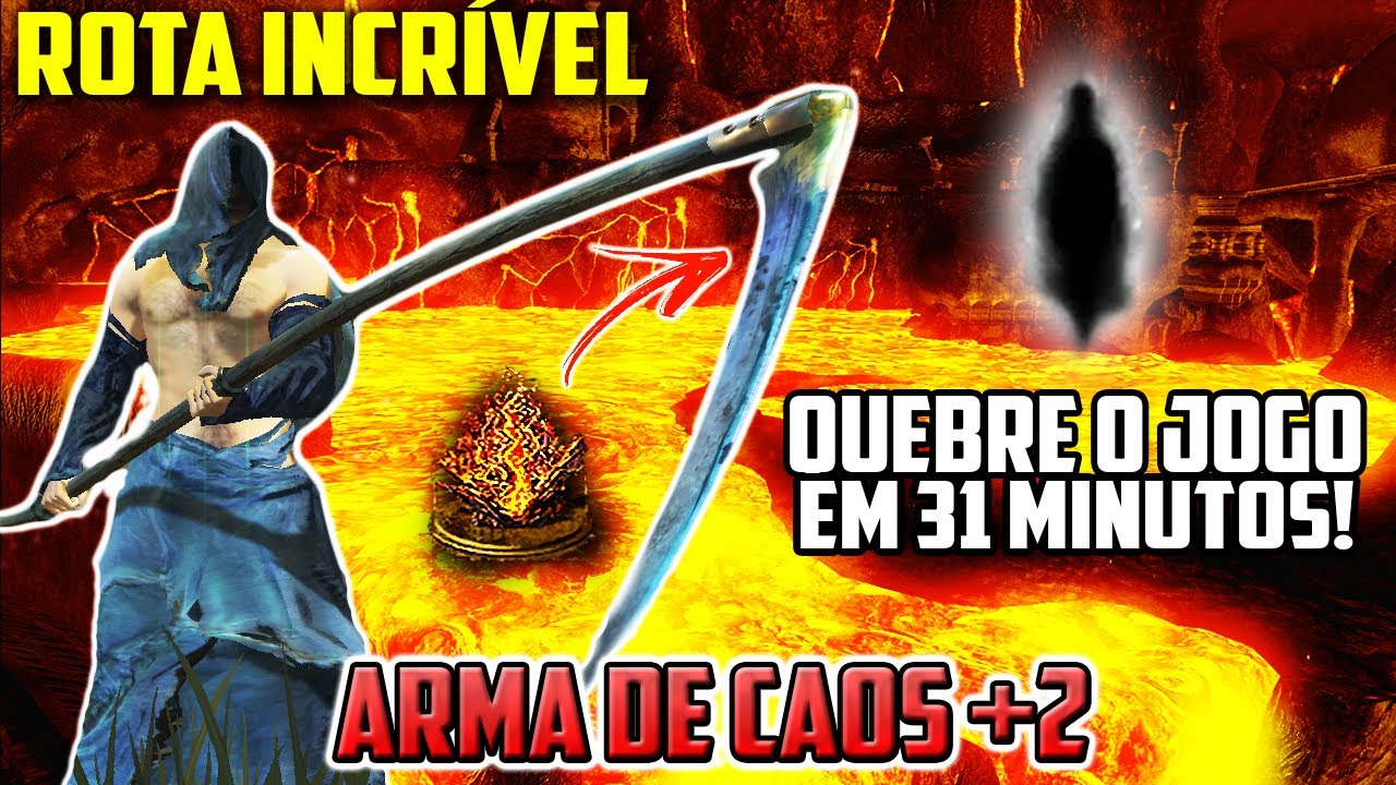 ARMA DE CAOS +2 EM MEIA HORA! QUEBRANDO O DARK SOULS REMASTERED