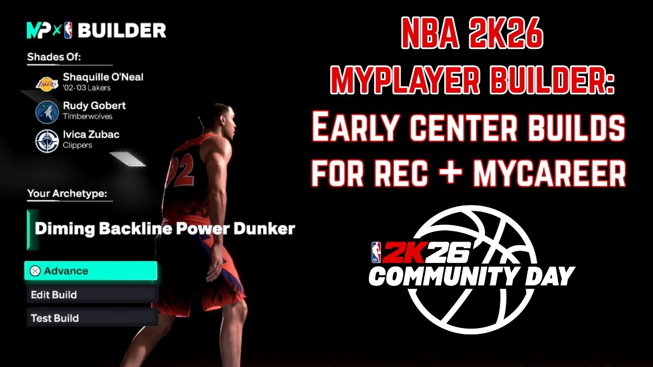 Quick Look at Early Center Builds for Rec + MyCareer in NBA 2K26