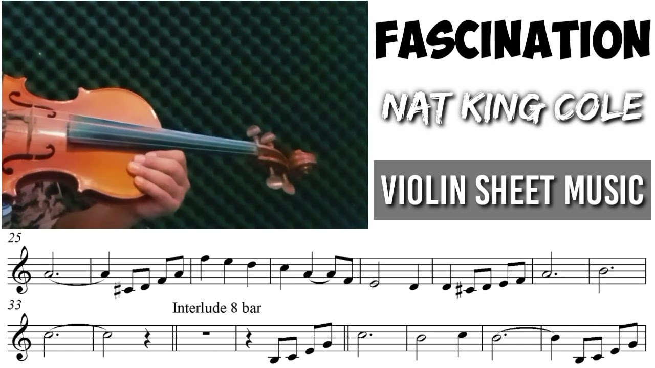 Free Sheet || Fascination - Nat King Cole || Violin Sheet Music