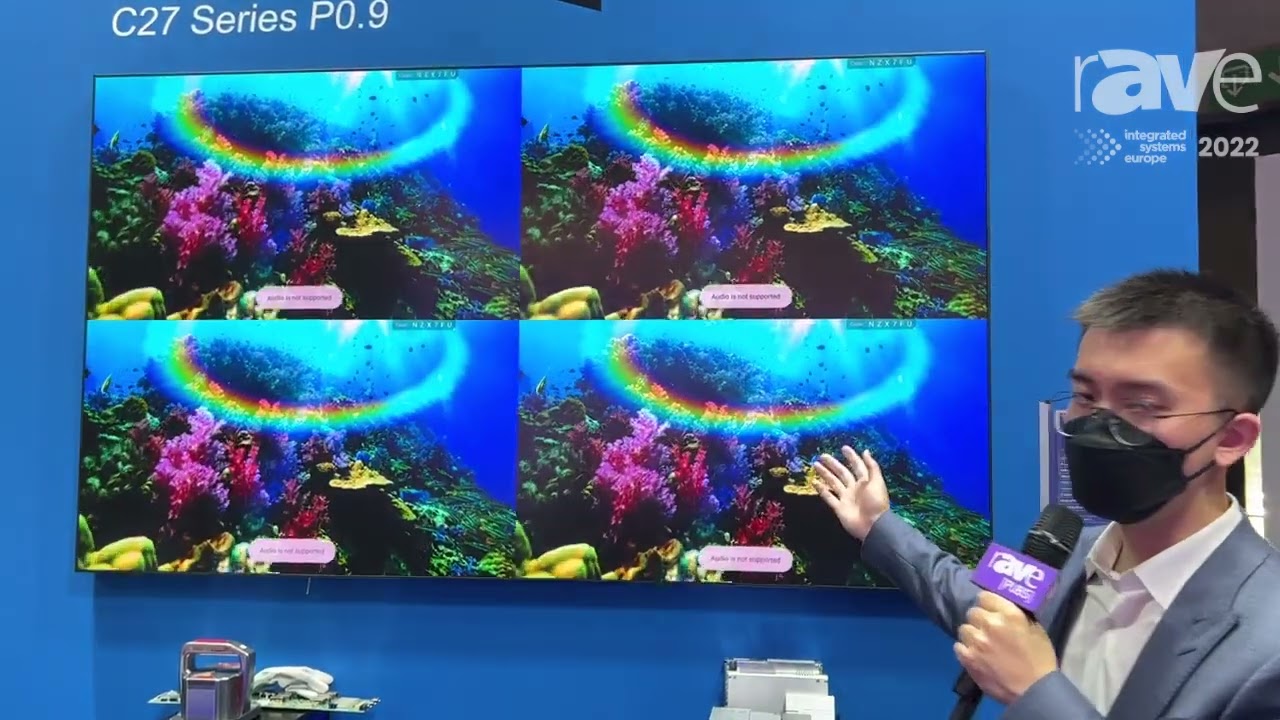 ISE 2022: QSTech Showcases the CoB C27 Series of dvLED Displays in 0.9mm Pixel Pitch