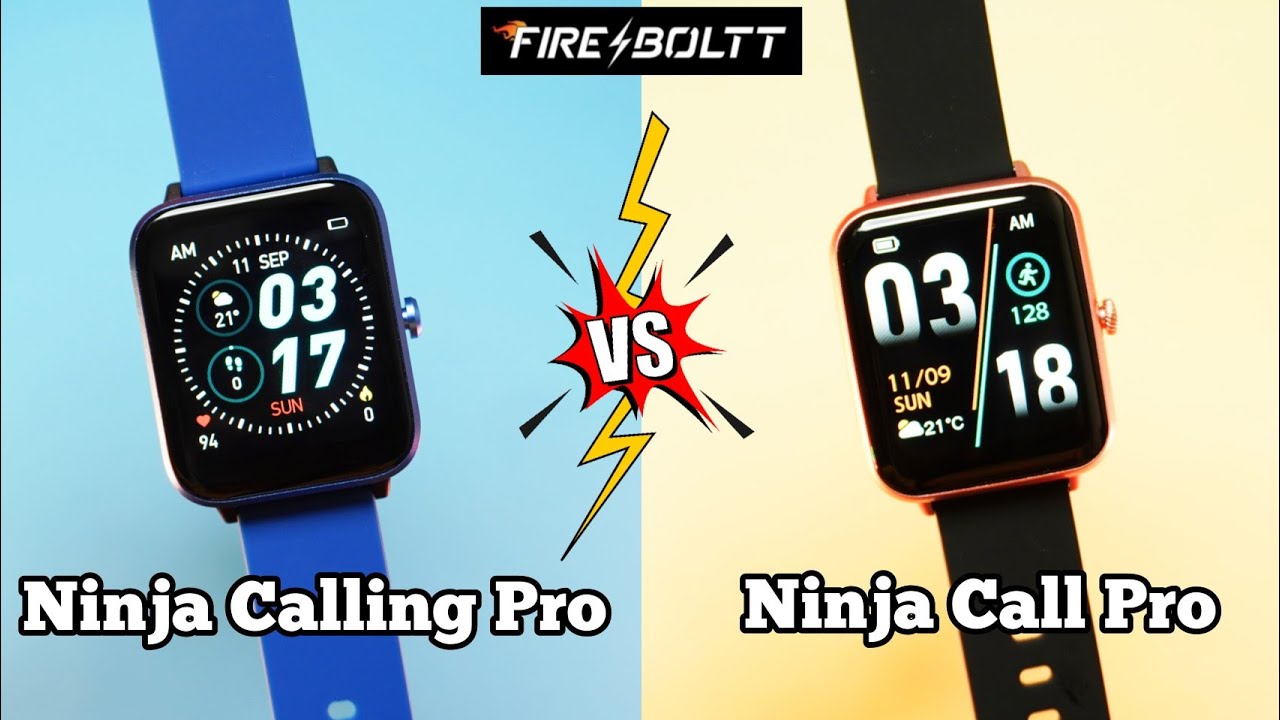Fire Boltt Ninja Calling Pro VS Ninja Call Pro - Detailed Comparison Best Smartwatch Under 2000?