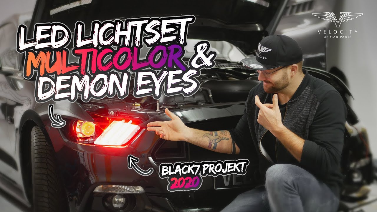 Ford Mustang LED Lichtset Multicolor & Demon Eyes Look | Velocity