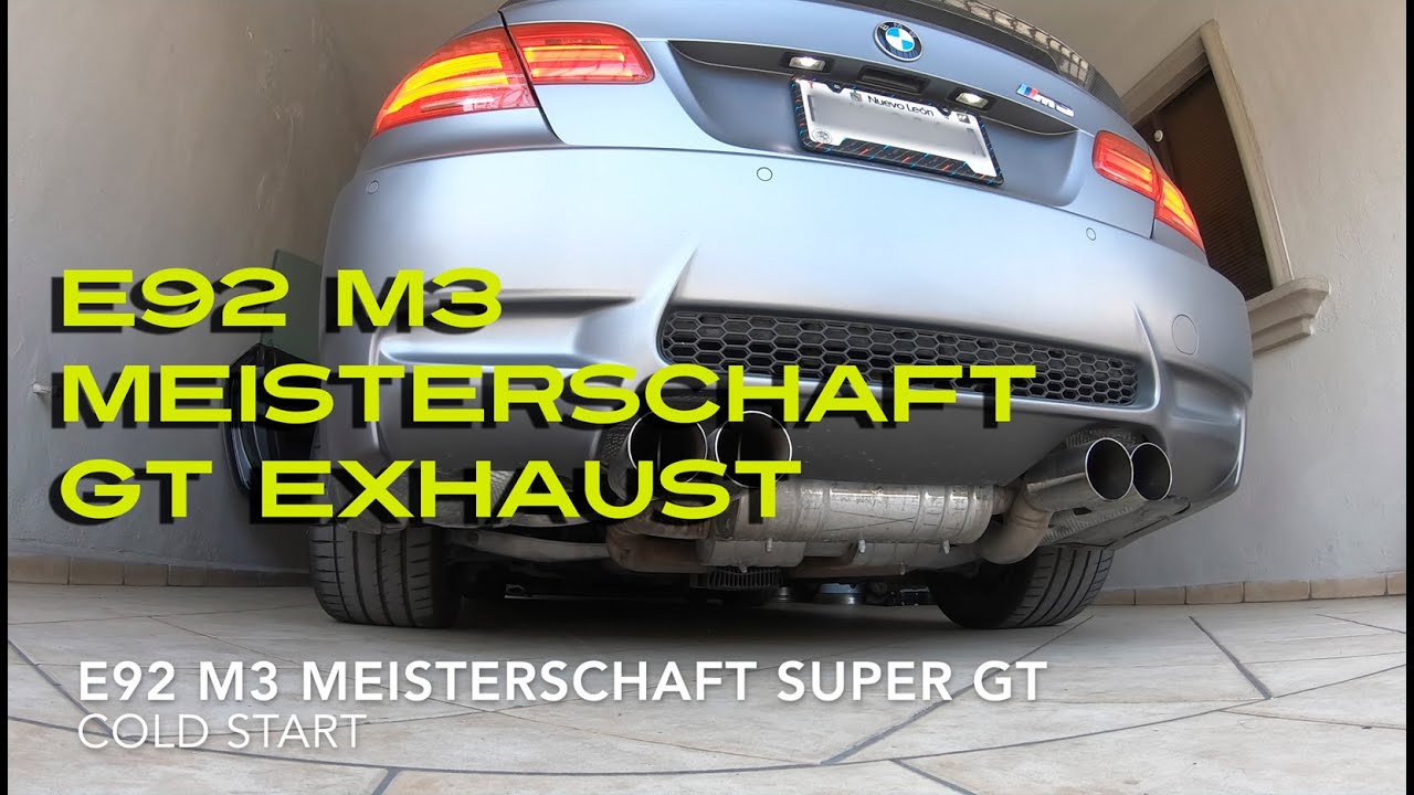 E92 M3 with Meisterschaft GT Exhaust
