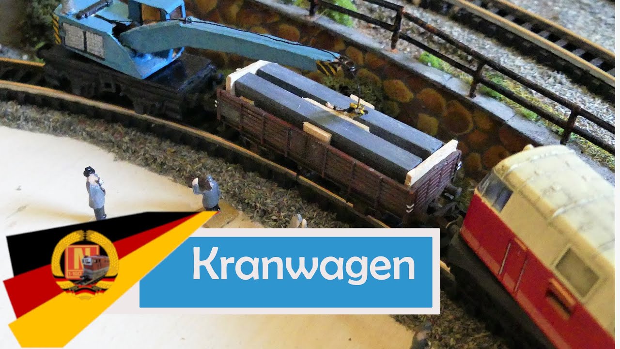 Super-Funktionen! - Ich restauriere einen Selbstbau-Kranwagen /  Spur N  -  Modellbahn / DDR / PIKO
