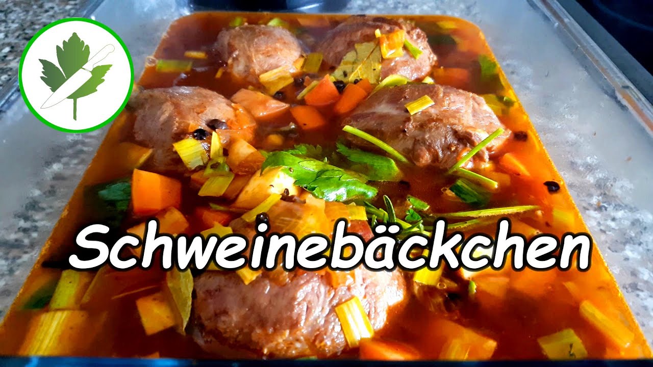 Geschmorte Schweinebäckchen in Rotweinsoße - Omas Rezept