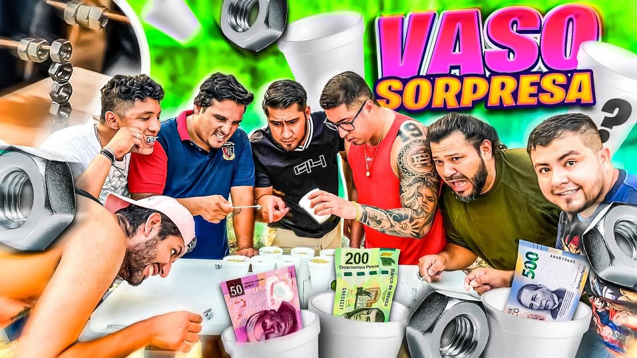 VASOS SORPRESA CON EL CREW RETOJORJAIS 💵🌶️