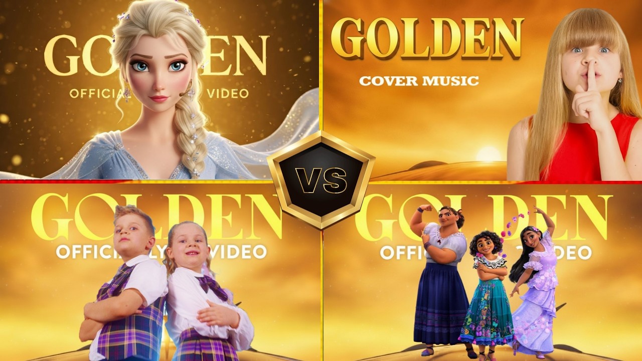 GOLDEN 💫DIANA AND ROMA 🆚ENCANTO 🆚ELSA&ALL PRINCESS  WHO IS BEST #golden #elsa