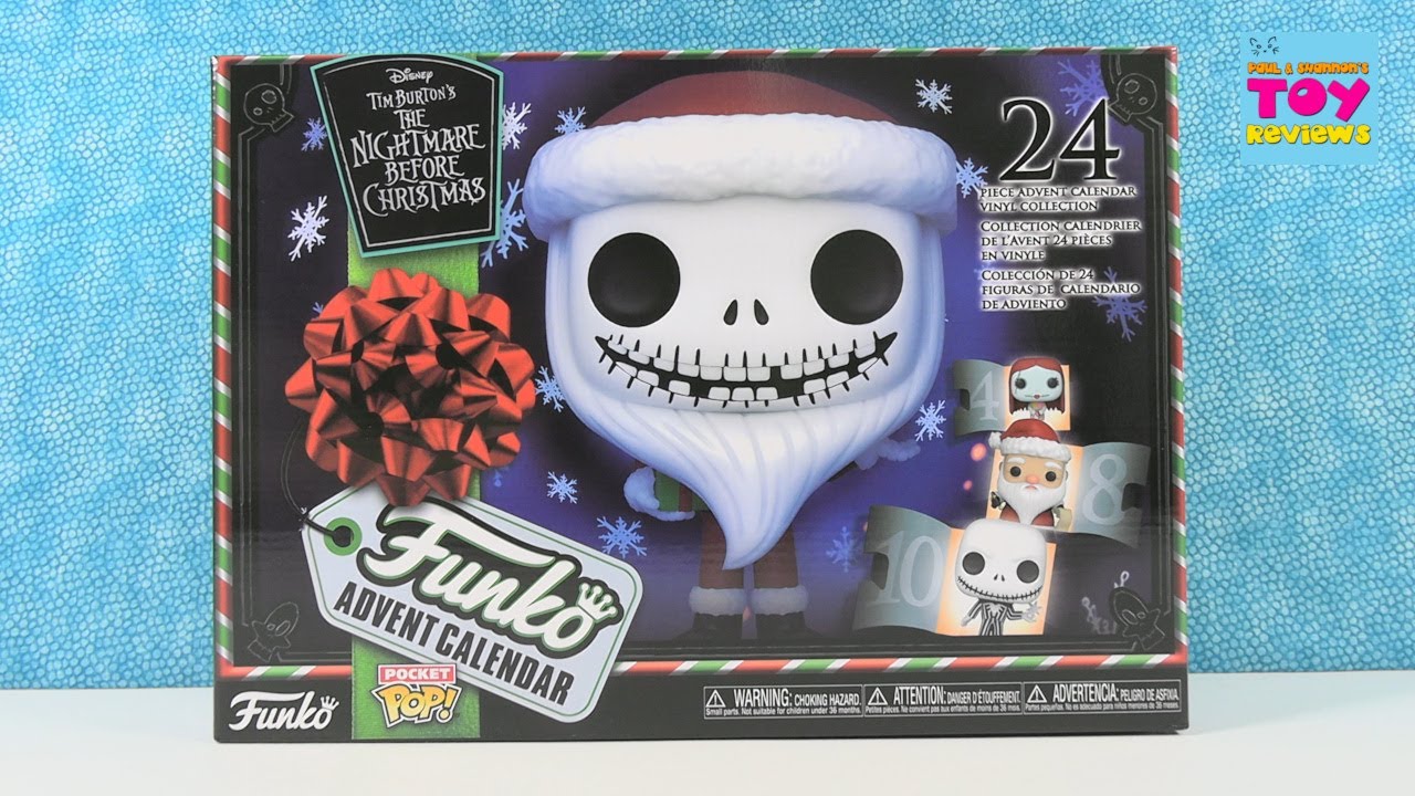 Disney Nightmare Before Christmas Funko Pocket Pop Advent Calendar Figure Unboxing | PSToyReviews