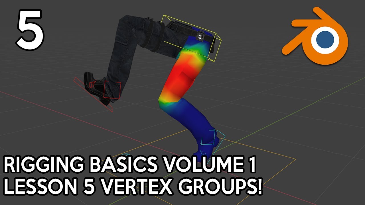 Blender Rigging Basics Lesson 5: Assigning Vertex Groups