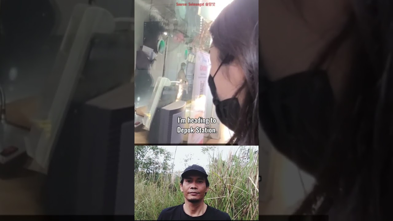 Bule Korea Naik KRL, Reaksinya Mengejutkan #travel #fyp