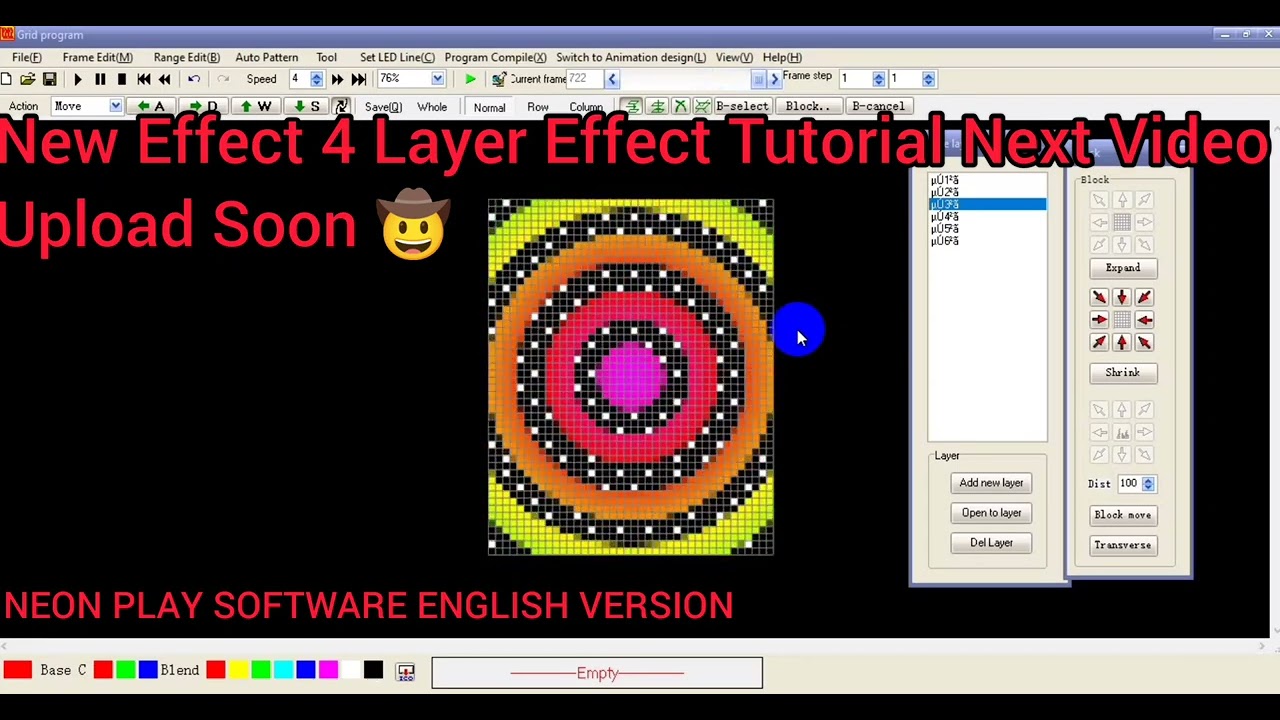 Neon play Software tutorial new effect  Full video next upload #neonplay #softwere #pixel_led_center