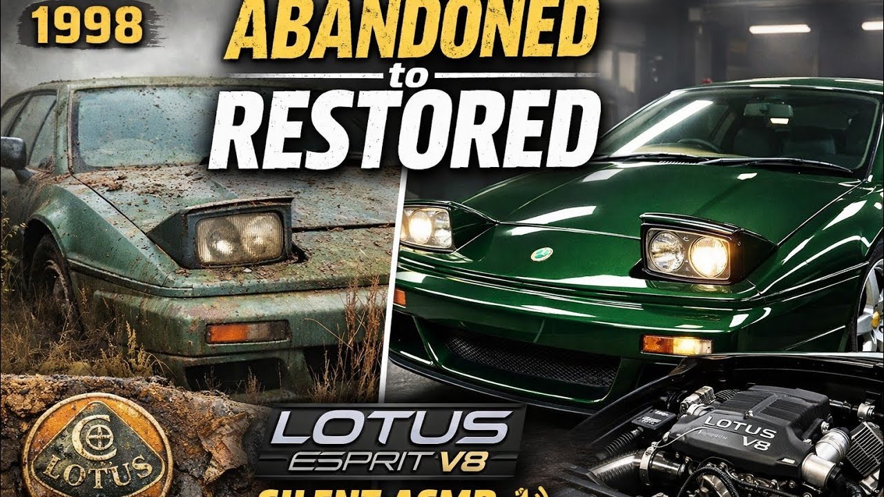 This Abandoned 1998 Lotus Esprit V8 Was Left to Rot — Watch the Silent Restoration