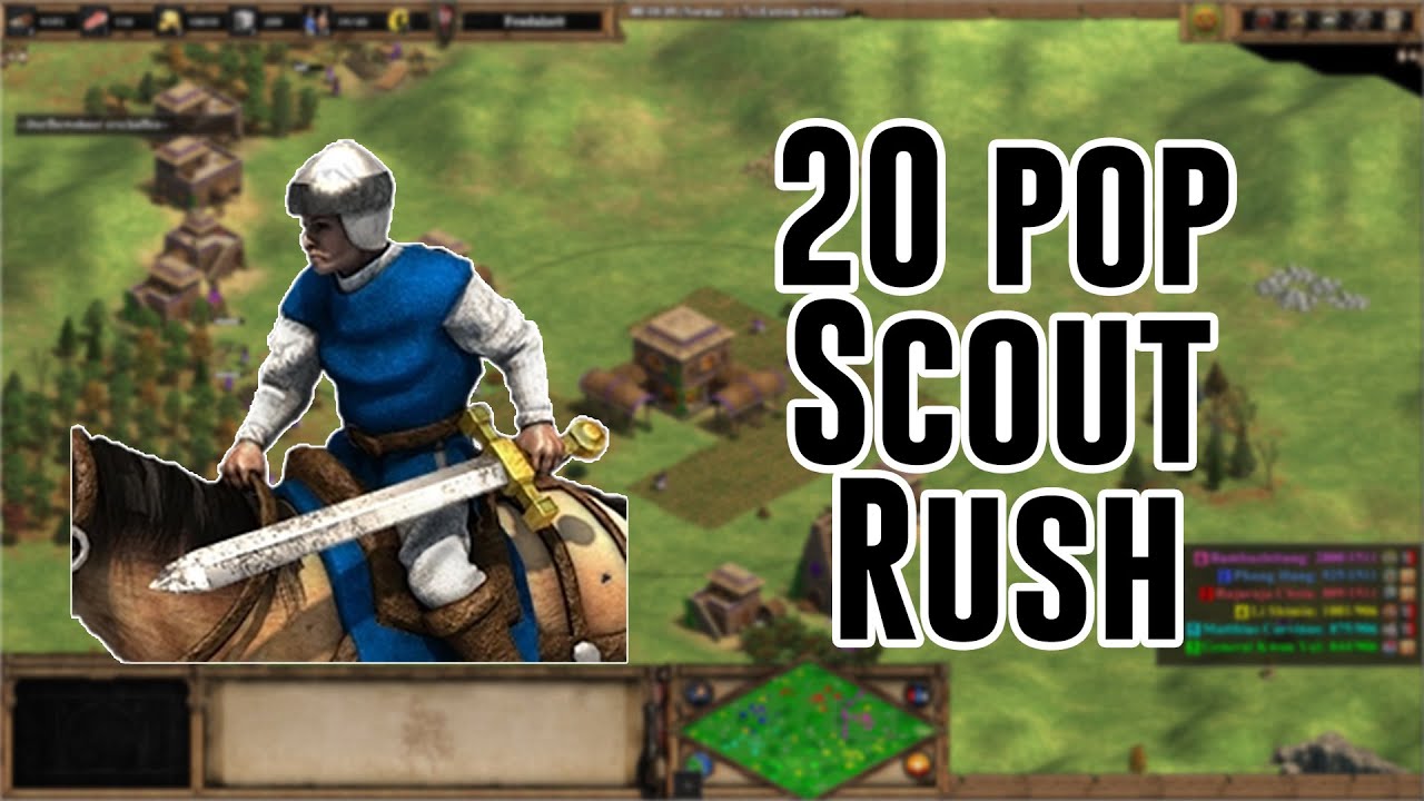 Der PERFEKTE AoE2 Anfängerbuild! 20 pop Scouts Tutorial!