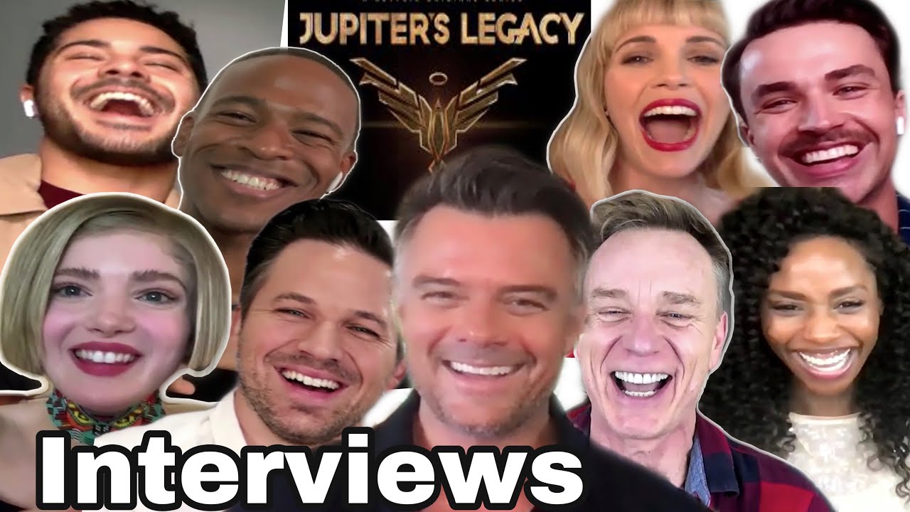 JUPITER'S LEGACY CAST (FUN!) INTERVIEWS: on CODES to live by, SPANDEX & NEW NETFLIX SUPERHERO SERIES